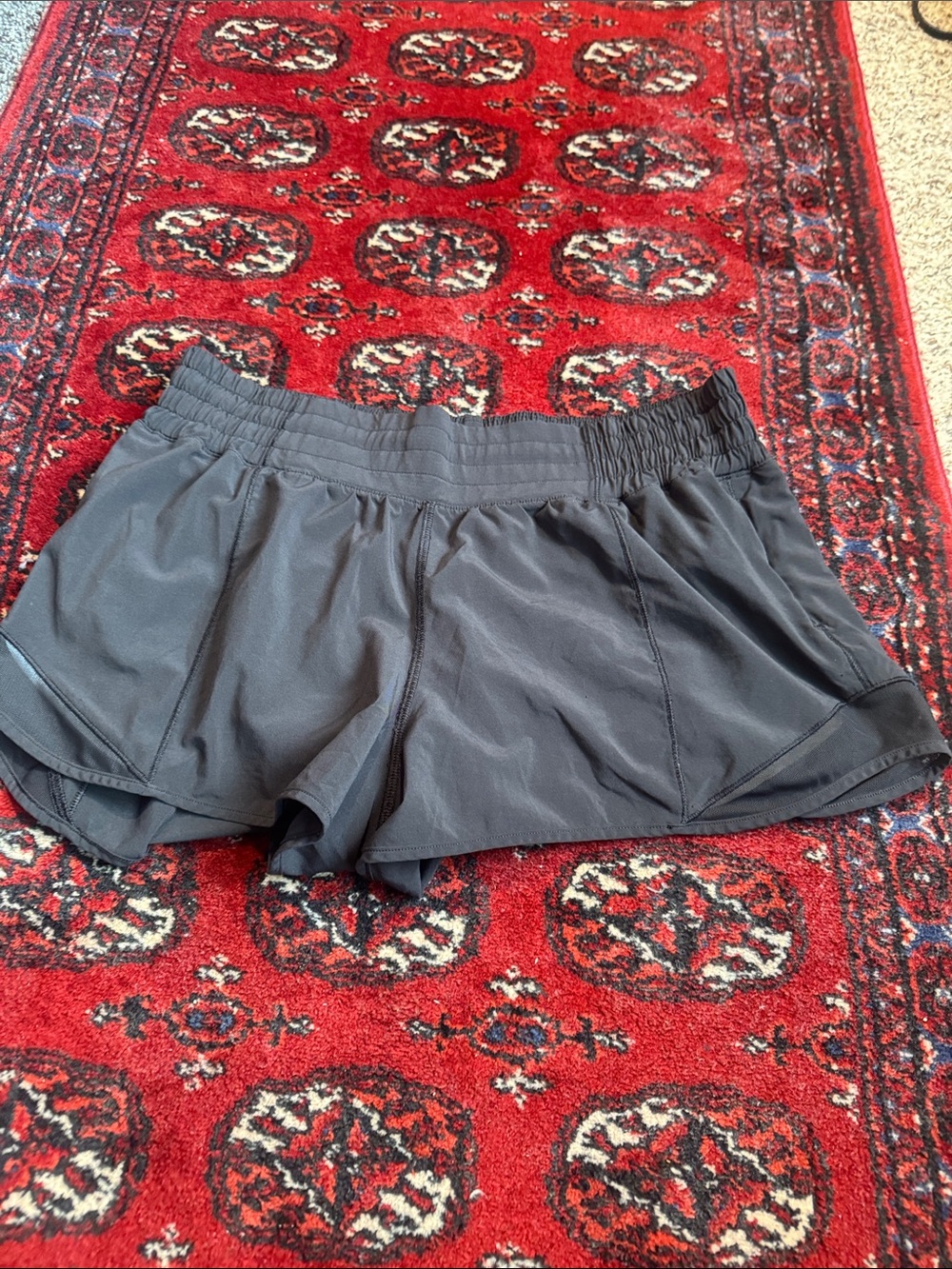 lululemon athletica Black Women's Running Shorts with Elastic Waistband - Picture 2 of 6